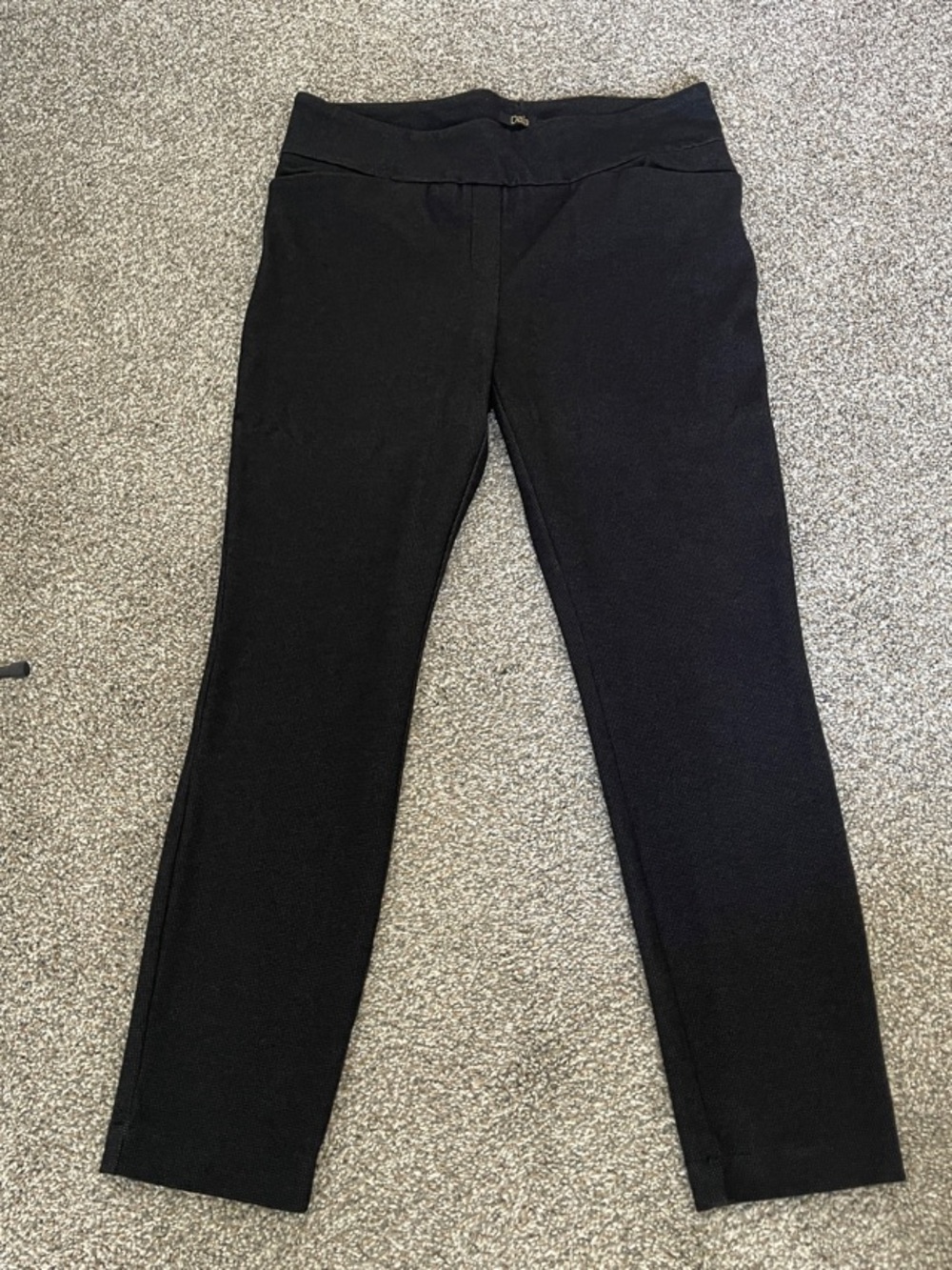 Black Pull-On Work Pants